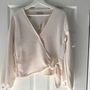 NWT-Madewell Faux Wrap Top